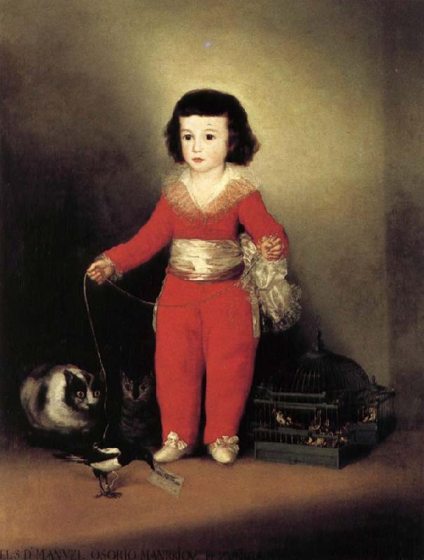 Francisco Goya Manuel Osorio de Zuniga oil painting image